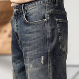 Men's Retro Loose Fit Wide Leg Denim Jeans