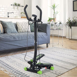Twister Stepper with Resistance Bands, LCD Display & Handlebar – Home & Office Workout Machine