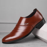 Men’s Leather Pointed Toe Casual Shoes