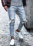 Men's Ripped Skinny Streetwear Jeans