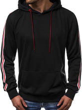Men’s Fashion Line Splicing Hoodie Jumper