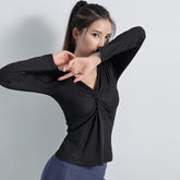 Women’s Breathable V-Neck Yoga & Training Gym Set