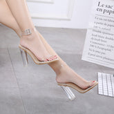Women’s Transparent High Heel Pumps