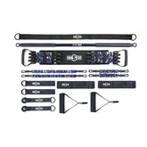 High-Quality Latex Resistance Bands Set with Workout Bar & Adjustable Bench
