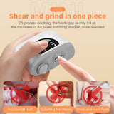 Electric Nail Clipper with LED Light & Grinder