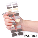 No-Bake Gel Nail Stickers Christmas European Style