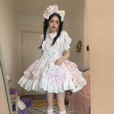 Women’s Cute Lolita Suspender Skirt Dress Stylish Outfit