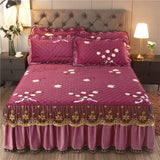 Single-Piece Short Plush Bed Cover – Soft Cozy Bedding for Bedroom