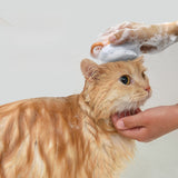 Silicone Dog Scrubber & Bath Brush with Shampoo Dispenser for Pet Grooming