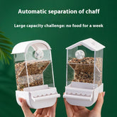 Automatic Parrot Feeder with Food Storage Container