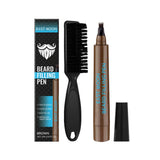 2 in 1 Beard and Eyebrow Pencil Set Waterproof Natural Look