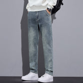 Men's Loose Fit Wide Leg Denim Jeans