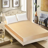 Summer Ice Silk Bed Cover Set – Solid Color Bedding with Pillowcases