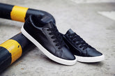 Women’s Casual White Leather Canvas Sneakers