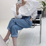 Women’s Fashion Loose Straight Harem Jeans