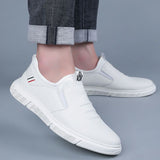 Men’s Black & White Walking Shoes