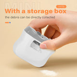 Electric Nail Clipper with LED Light & Grinder