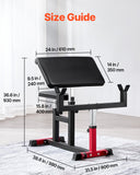 Preacher Curl Bench – Adjustable Bicep Strength Training Station for Home Gym, 440 lbs Capacity