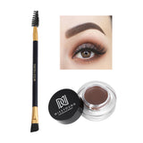 Waterproof Eyebrow Cream and Brush Set Natural Long Lasting