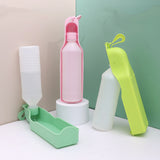 Portable Outdoor Pet Water Fountain with Feeding Bowl