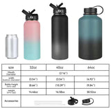 Vacuum Insulated Stainless Steel Water Bottle – Large Capacity
