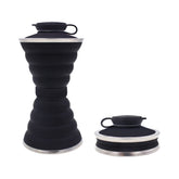 500ml Foldable Silicone Water Bottle – Leakproof, Portable Sports & Travel Bottle
