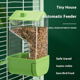 Automatic Parrot Feeder with Food Storage Container