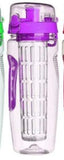 32oz Fruit Infuser Water Bottle – BPA-Free Plastic Sports Juice Shaker with Infuser