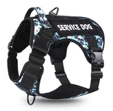 Tactical Pet Chest Service Dog Harness Vest Adjustable Reflective Dog Harness Metal Buckle Hiking Training