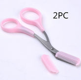 Eyebrow Scissors with Comb Precision Trimming Tool