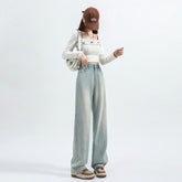 Women’s Mint Green Straight Loose Jeans