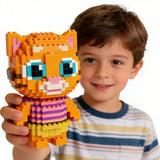 Cat Building Block-Brown