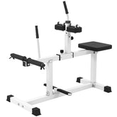 Adjustable Steel Seated Calf Raise Machine – Strength Training Gym Equipment, White
