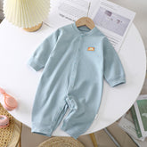 Cartoon Embroidered Baby Jumpsuit