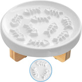 Ceramic Slow Feed Pet Bowl for Cats & Small Dogs Healthy Eating