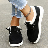 Women’s Warm Winter Loafers Comfortable Slip On Shoes