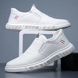 Men’s Black & White Walking Shoes