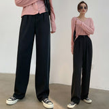 Women’s Casual Drape Wide-Leg Brown Pants