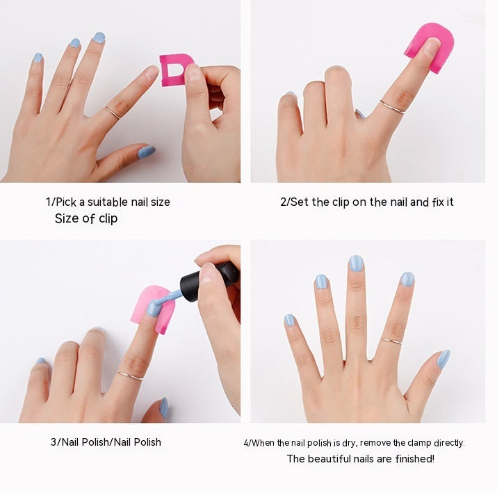 Gradient Nail Art Protective Folder for Manicure