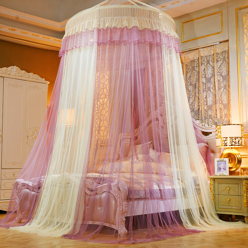 Dreamy Bed Curtain Canopy – Elegant Bedroom Bed Veil for Romantic Decor