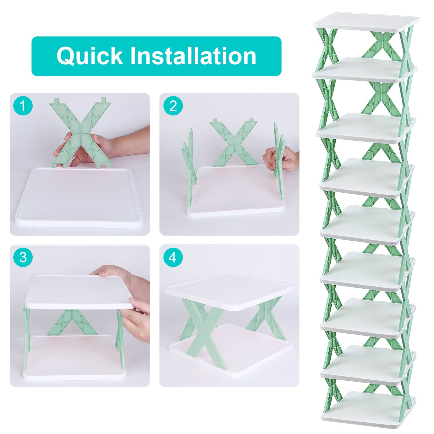 9-Tier Vertical Shoe Rack