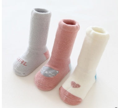 5 Pairs Baby Non Slip Cartoon Socks