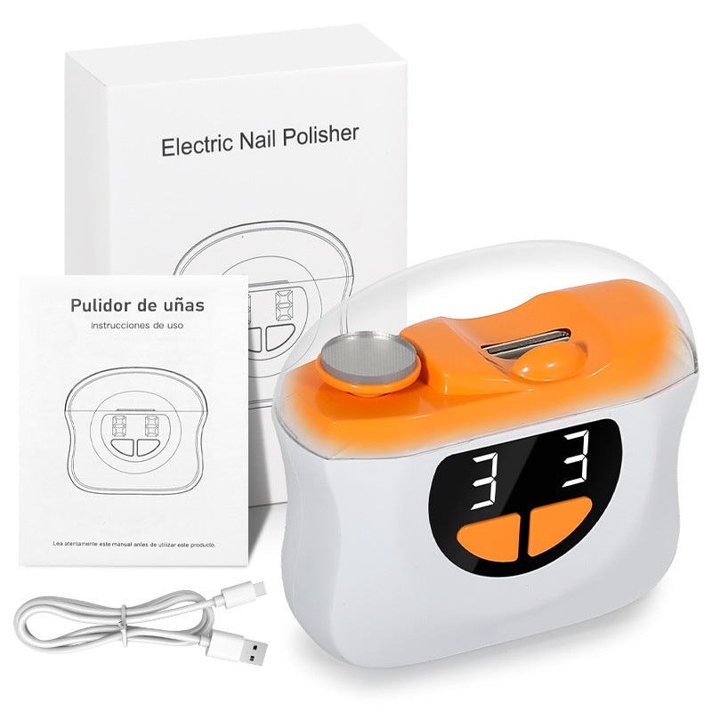Electric Nail Clipper with LED Light & Grinder