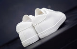 Women’s Casual White Leather Canvas Sneakers