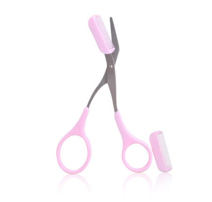 Eyebrow Scissors with Comb Precision Trimming Tool