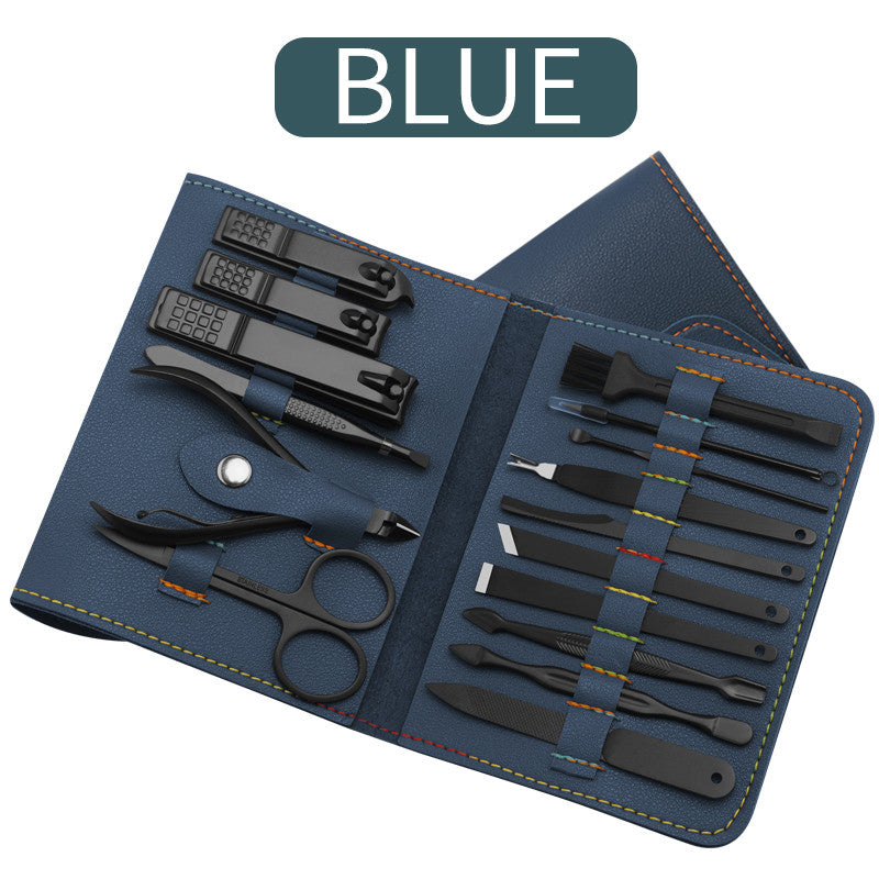 16 Piece Nail and Grooming Kit with Bag Manicure Pedicure Ear Care Tools