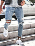 Men's Ripped Skinny Streetwear Jeans