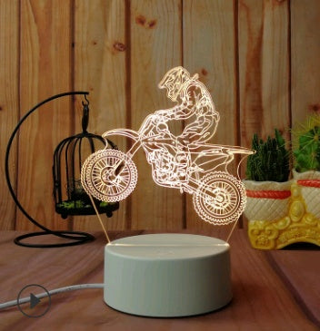 3D Owl LED Night Light – Touch Control Colorful Table Lamp
