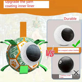 Interactive Dog Soccer Ball Toy with Grab Tabs for Chewing & Training