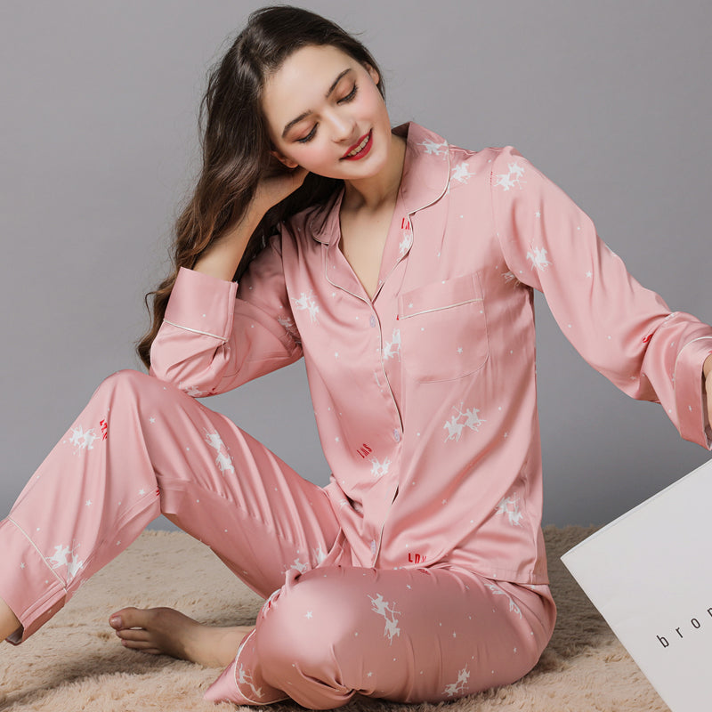 Women’s Silk Pajama Set